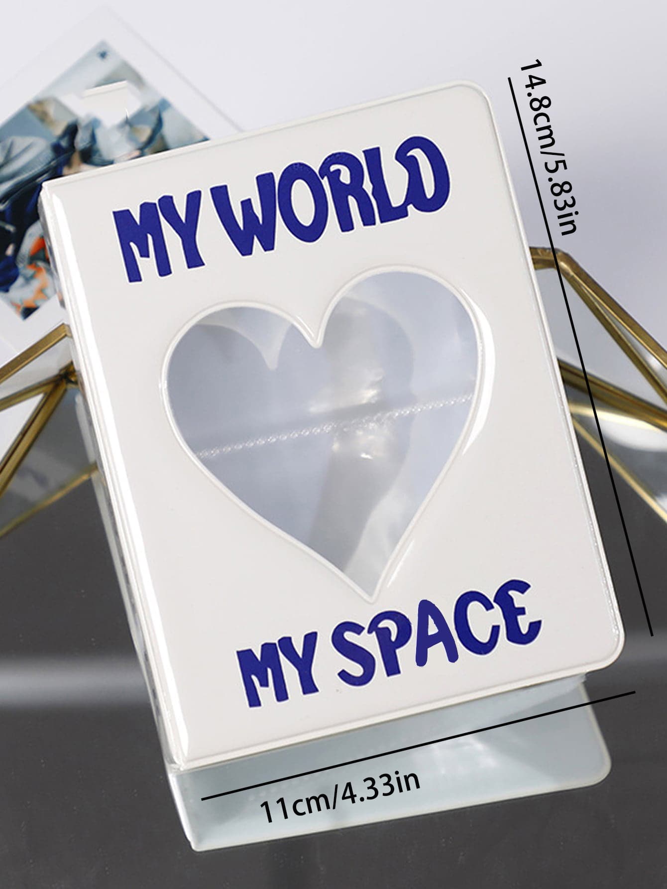 1 pièce Album photo avec graphismes aléatoires de lettres