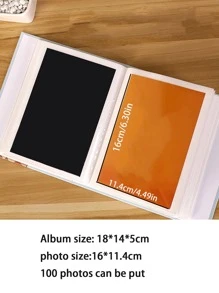 1pc Letter Graphic Photo Album - Pink - View 2