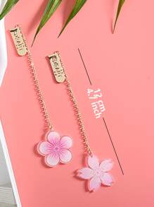 1pc Cherry Blossom Shaped Bookmark Ngẫu nhiên - Hồng - Xem 6