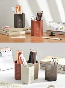 1入組字母圖案隨機筆筒 - 彩色 - 查看 2