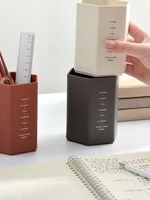 1入組字母圖案隨機筆筒 - 彩色 - 查看 3