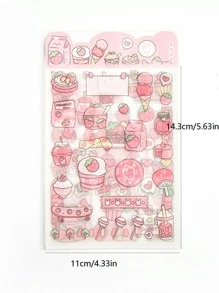 5入組卡通圖案隨機貼紙