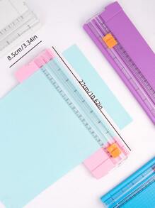 Cortador de papel pequeño: perfecto para proyectos de oficina, manualidades y bricolaje - Multicolor - Ver 7