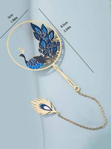 1pc Peacock Detail Bookmark - Nhiều màu - Xem 4