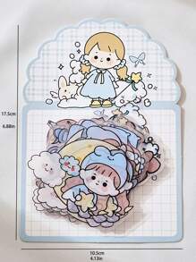 28 piezas Pegatina con estampado de dibujos animados