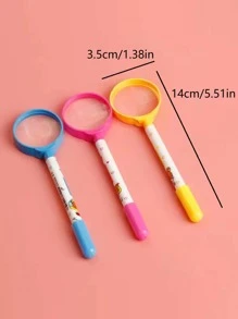 1pc Magnifier Design Random Color Ballpoint Pen - Multicolor - View 4