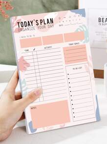 Trees 1pc Spiral Daily Planner - Nhiều màu - Xem 1