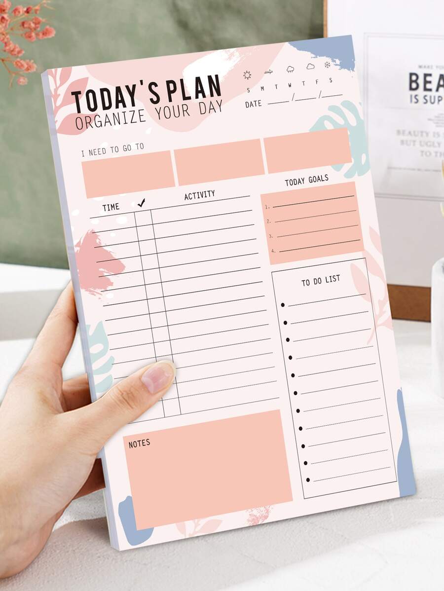 Trees 1pc Spiral Daily Planner - Nhiều màu - Xem 1