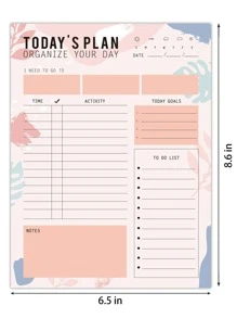 Trees 1pc Spiral Daily Planner - Nhiều màu - Xem 3
