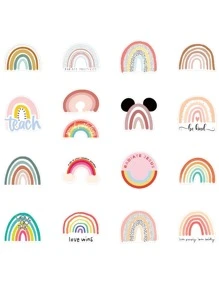 50 cái Cầu Vồng Mô Hình Sticker - Nhiều màu - Xem 2