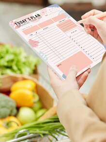 Trees 1pc Spiral Daily Planner - Nhiều màu - Xem 4