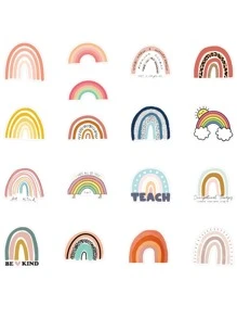 50 cái Cầu Vồng Mô Hình Sticker - Nhiều màu - Xem 3