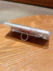 Ốp điện thoại trong suốt in hình bướm kèm móc treo. - Nhiều màu - Xem 4