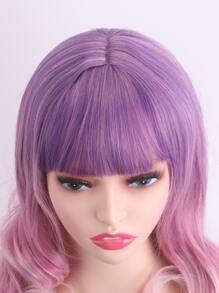 漸層中等卷人造假髮帶劉海 - 彩色 - 查看 5