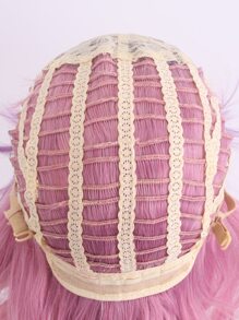 漸層中等卷人造假髮帶劉海 - 彩色 - 查看 6