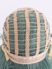 長款卷人造假髮帶劉海 - 薄荷綠 - 查看 6