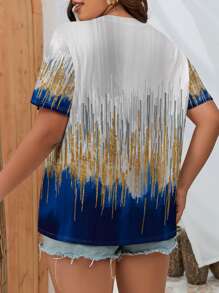 SHEIN LUNE Camiseta con estampado de dibujo - Multicolor - Ver 2