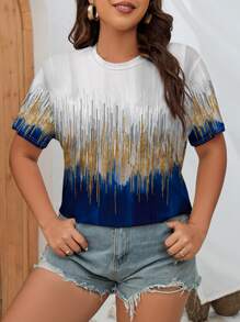 SHEIN LUNE Camiseta con estampado de dibujo - Multicolor - Ver 5