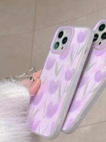 Tulip Pattern Phone Case - Multicolor - View 4
