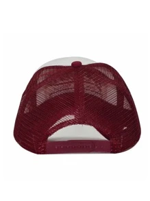1pc Unisex Embroidered Mesh Baseball Cap With Letter Patch, Curved Brim, Suitable For Outdoor Activities, Daily Wear Street