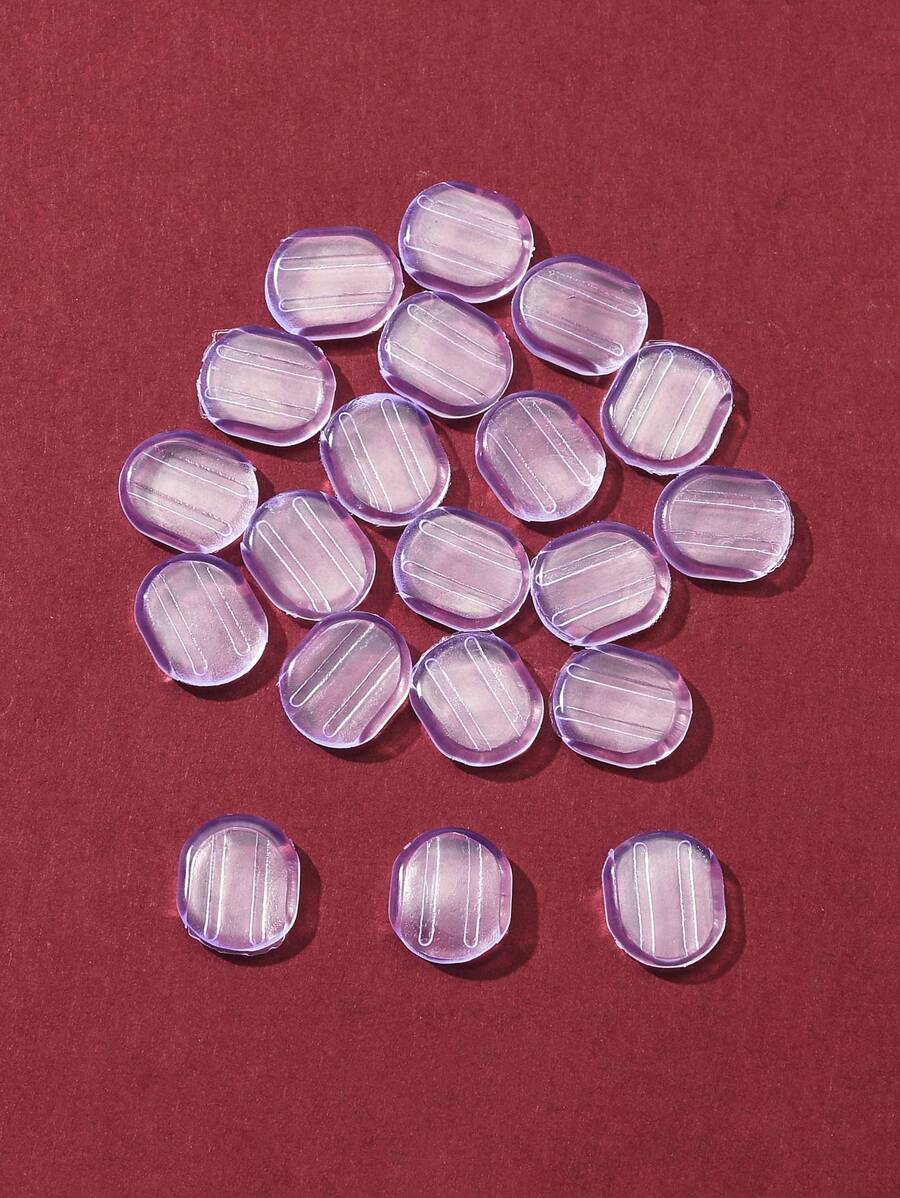 0 Pièce Tampons Confortables Pour Boucles D'oreilles En Silicone, Coussinets De Boucles D'oreilles À Clip, Pour Boucles D'oreilles À Clip, Clair, 10x9x2mm - Transparent - Voir 1