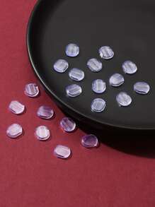 0 Pièce Tampons Confortables Pour Boucles D'oreilles En Silicone, Coussinets De Boucles D'oreilles À Clip, Pour Boucles D'oreilles À Clip, Clair, 10x9x2mm - Transparent - Voir 2