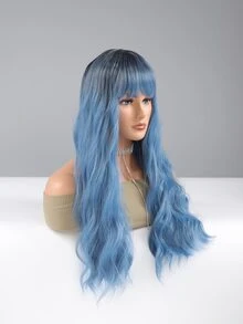 Lång Kroppsvåg syntetisk peruk med lugg - Multifärgad - Visa 4