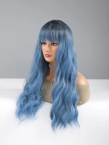 Lång Kroppsvåg syntetisk peruk med lugg - Multifärgad - Visa 5