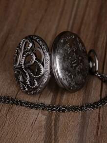 男士章魚紋理懷錶 - 白色 - 查看 4