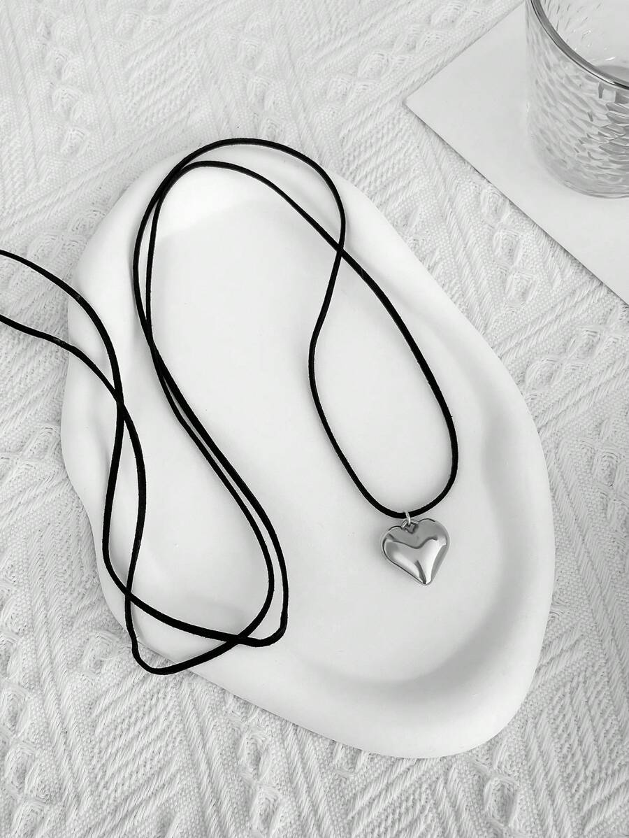 Heart Charm Necklace SHEIN USA