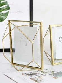 1pc Metal Geometric Photo Frame