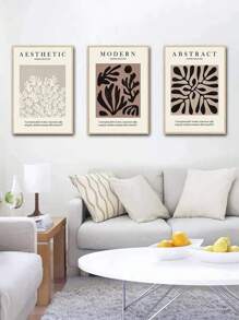 3 Pieces, Abstract Graphic Pattern Posters, Canvas Paintings For Home Art Decoration In Living Rooms And Bedrooms Wall Arts, Frameless - Multicolor - View 8