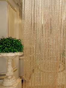 1 pieza Cortinas decorativas de cuerda para puerta Deseosamente para la vida, Panel de pared con flecos, Divisor de habitaciones para boda, fiesta, restaurante, hogar - Multicolor - Ver 5