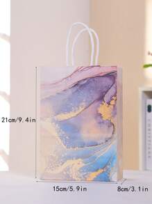 12入組大理石紋樣式隨機禮品袋 - 彩色 - 查看 4