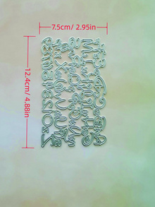 Khuôn cắt hình chữ cái 1 cái - Bạc - Xem 2