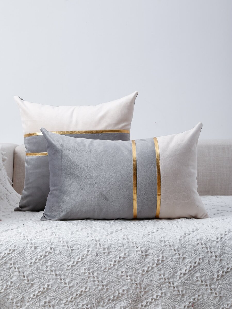 1 Khối Màu Đệm, Không Làm Đầy, Bắc Âu Ném Gối, Không Gối Chèn, Cho Ghế Sofa, Phòng Khách - Xám - Xem 1