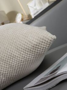 Miater 素色靠墊套不附帶墊芯 - 米色 - 查看 3