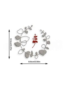 1入组碳鋼切割模具用於 DIY 的極簡花環設計蝕刻模板工藝模具