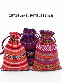 5入組幾何樣式隨機禮品袋 - 彩色 - 查看 6