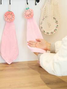 1pc Watermelon Hand Towel - Pink - View 2