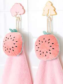 1pc Watermelon Hand Towel - Pink - View 3