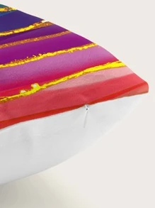 Rainbow Stripe Pattern Cushion Cover Without Filler, Modern Throw Pillow Case, Pillow Insert Not Include, For Sofa, Living Room