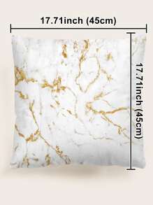 Marble Print Cushion Cover Without Filler, Modern Throw Pillow Case For Sofa