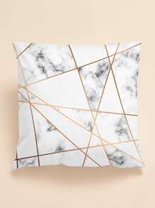 Marble Pattern Cushion Cover Without Filler, Modern Throw Pillow Case For Sofa, Home Decor - Multicolor - View 1