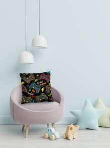 Gamepad Print Cushion Cover Without Filler, Modern Throw Pillow Case, Pillow Insert Not Include, For Sofa, Living Room