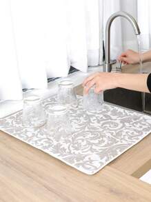 1入組圖案印花隨機色餐墊 - 彩色 - 查看 1