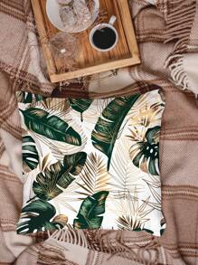 Leaf Print Cushion Cover Without Filler, Modern Throw Pillow Case, Pillow Insert Not Include, For Sofa, Living Room - Multicolor - View 6