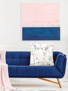 Marble Pattern Cushion Cover Without Filler, Modern Throw Pillow Case For Sofa, Home Decor - Multicolor - View 5