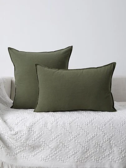 Miater 1 件纯色抱枕套，适合居家沙发或卧室使用