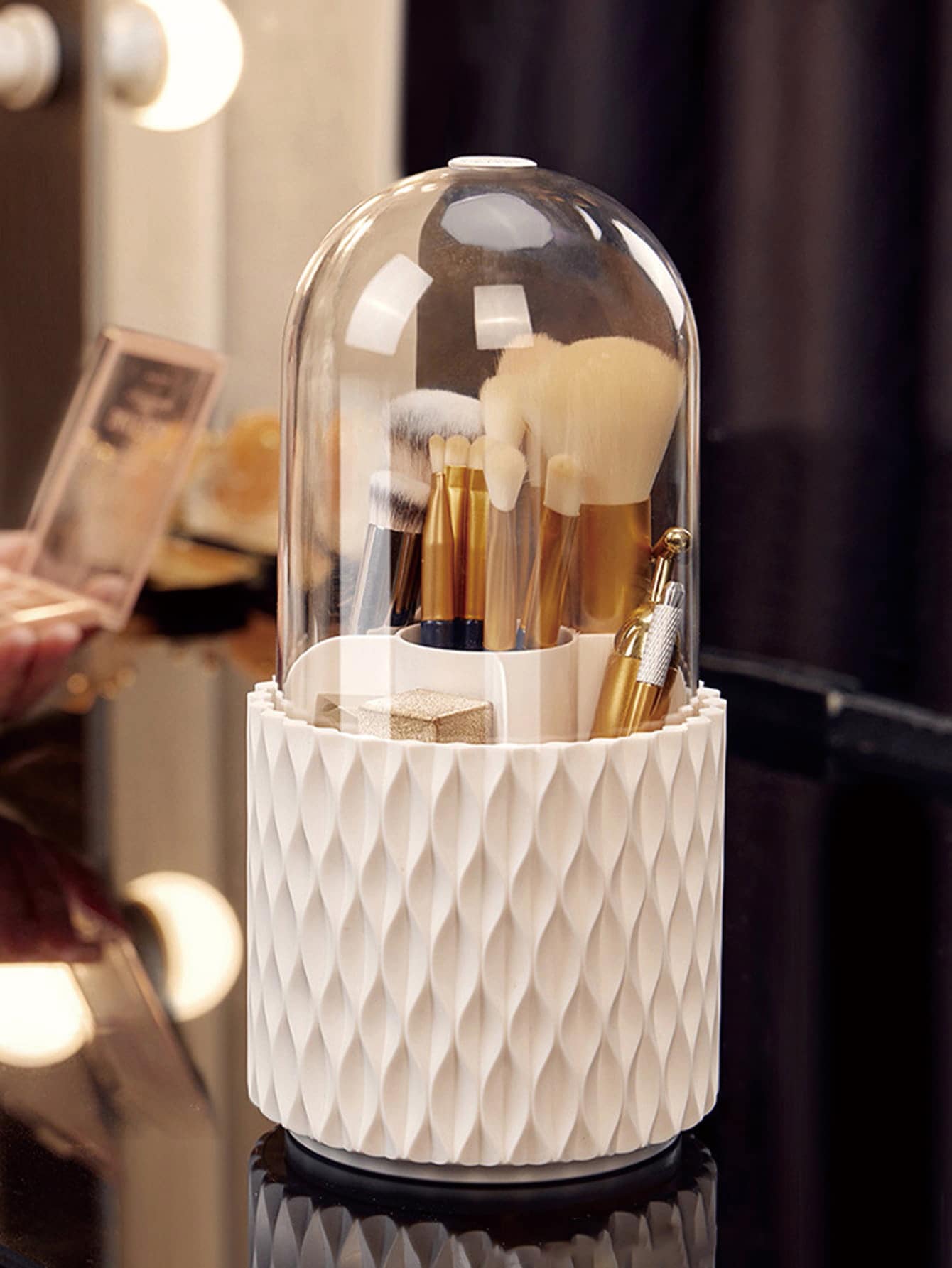 1 cái Hộp đựng cọ trang điểm để bàn - Nhiều màu - Xem 1